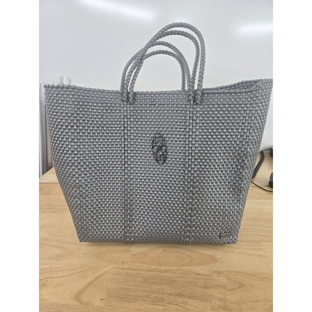 Lola's Bag‎ Medium Tote Silver